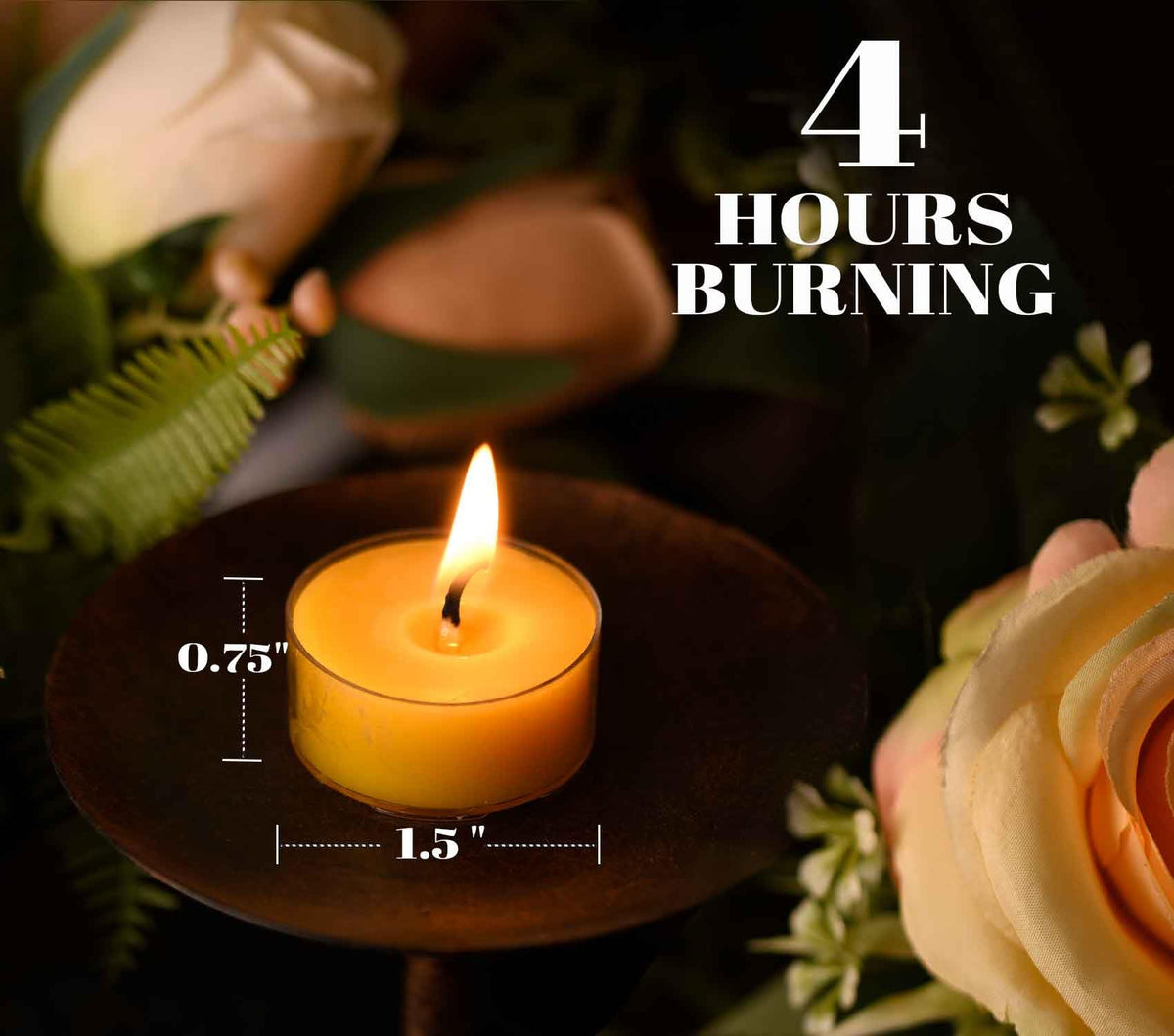 TELOSMA bulk tea lights ideal for events and home decor.