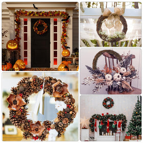 Temfmy blank wreath frame for weddings and holiday displays.