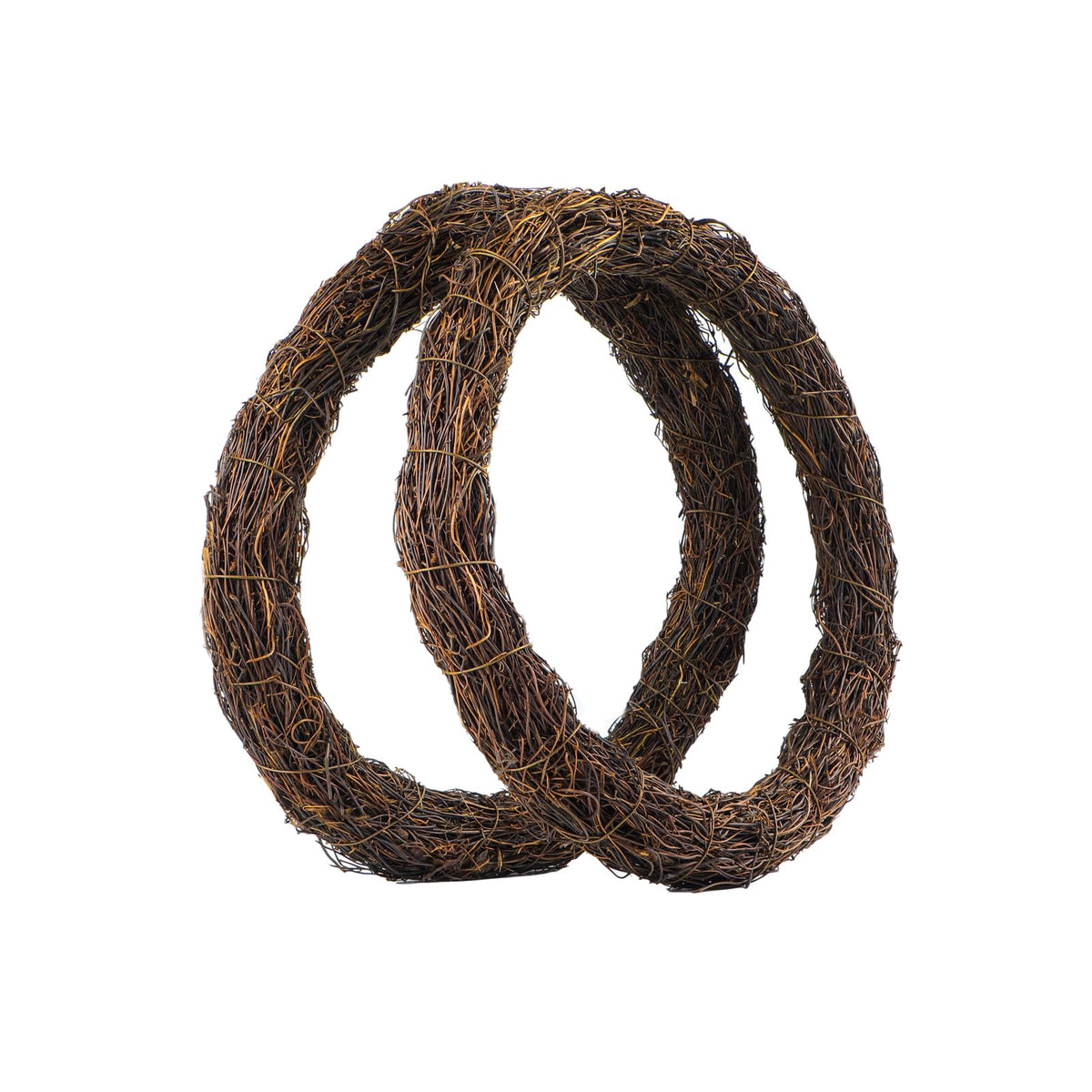 Temfmy grapevine wreath base 14-inch round for rustic DIY decor and craft projects.