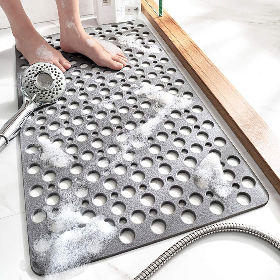 TEMIR non-slip bathtub mat with strong suction cups for secure footing in showers