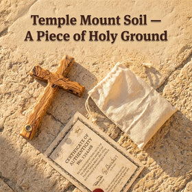 Temple Mount Soil baptism gift suitable for milestones.