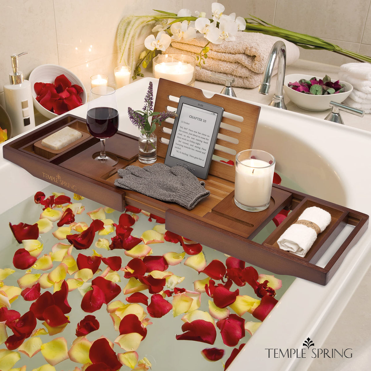 Temple Spring luxury bath gift set packaged for gifting occasions
