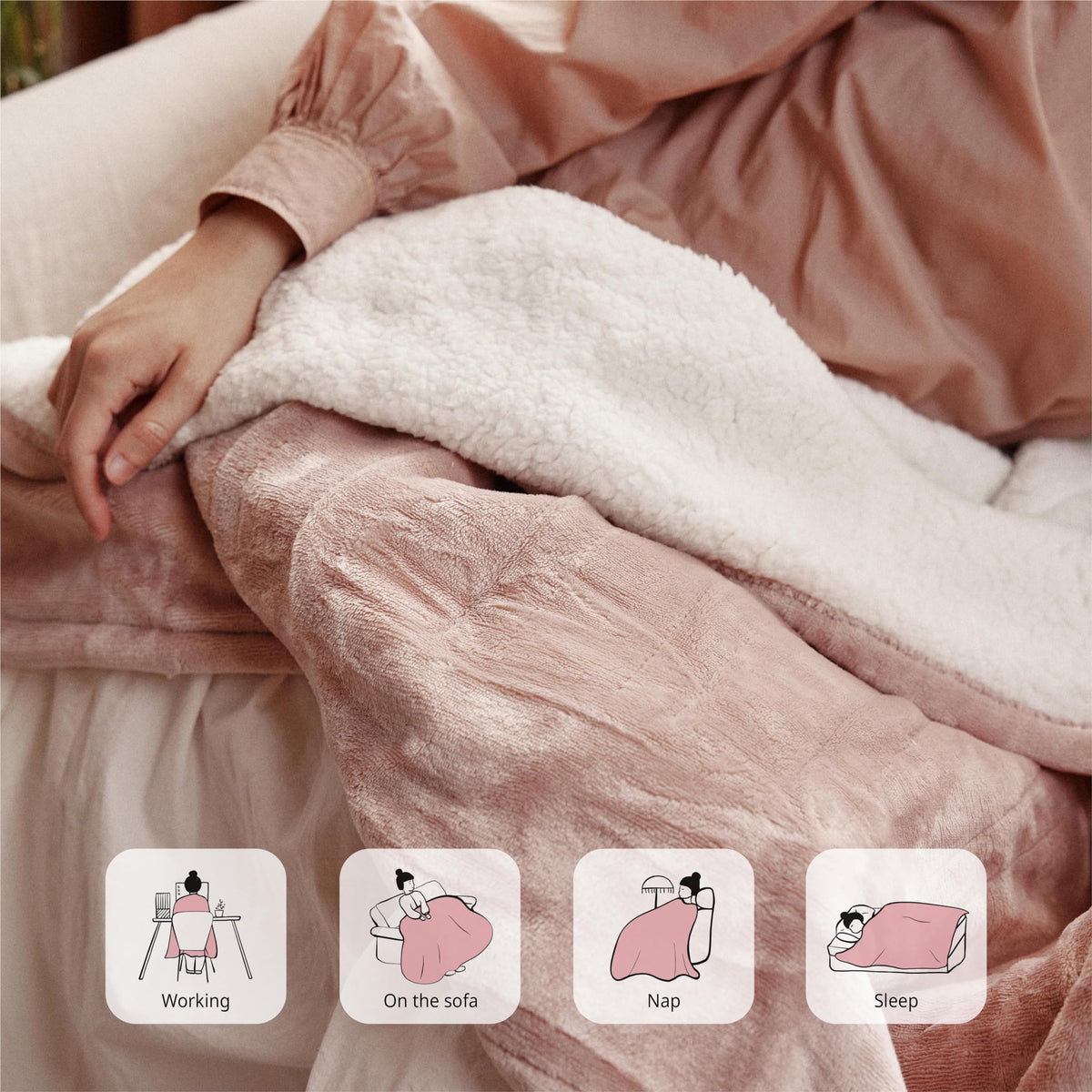 Templewet washable heated blanket ready to launder easily