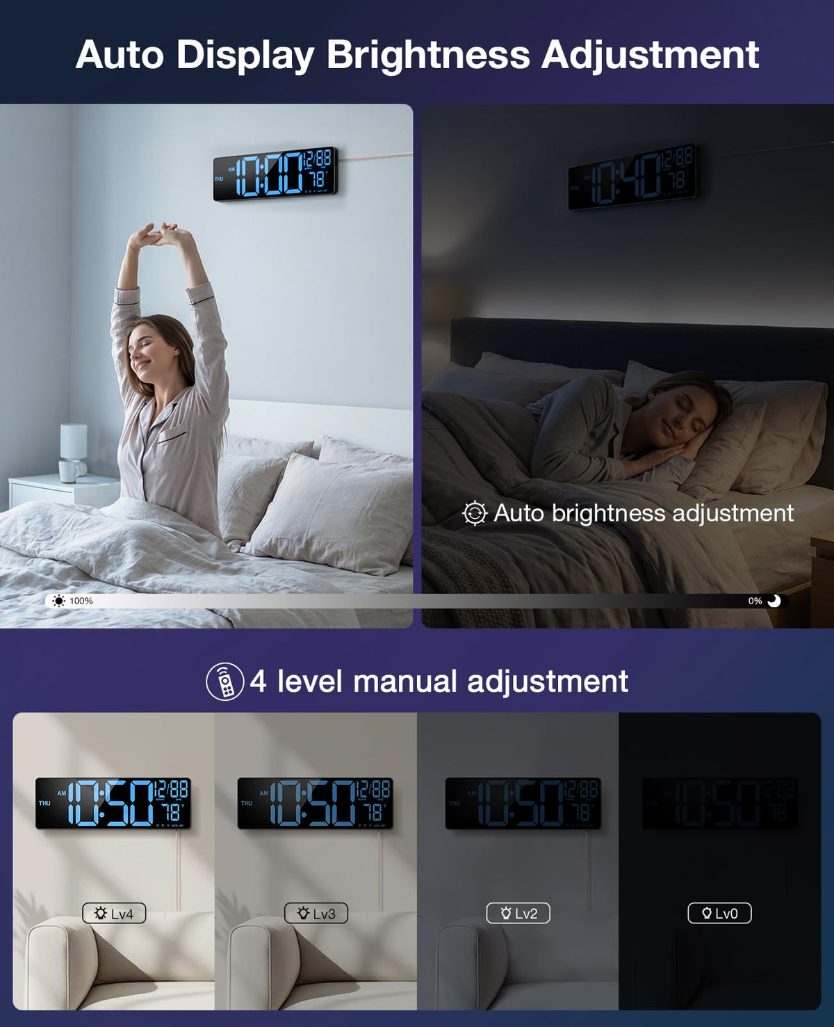 Tempospark sound-activated display helps check time in darkness