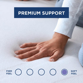 Tempur-Pedic Adapt 3in topper on bed demonstrates improved contour and reduced tossing