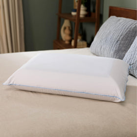 Tempur-Pedic Cloud Dual Cooling Pillow front view showing cooling comfort for all-night support