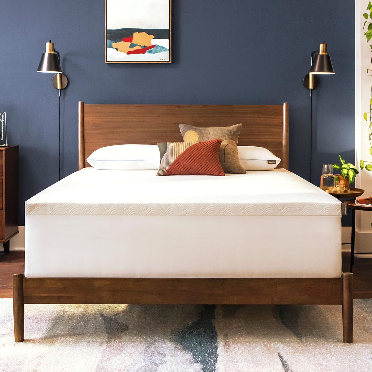 Tempur-Pedic Cloud Topper 2in foam texture enhances pressure relief.