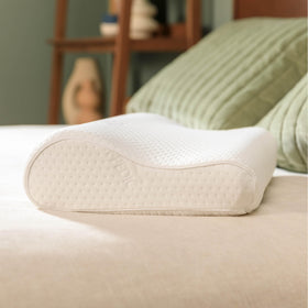 Tempur-Pedic TEMPUR-Ergo Neck Pillow front view showing neck support for back sleepers.