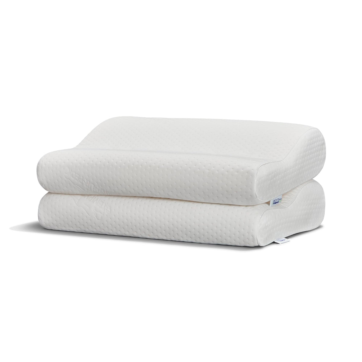 Tempur-Pedic TEMPUR-Ergo Neck Pillow TEMPUR-Material close-up demonstrating adaptive contouring.