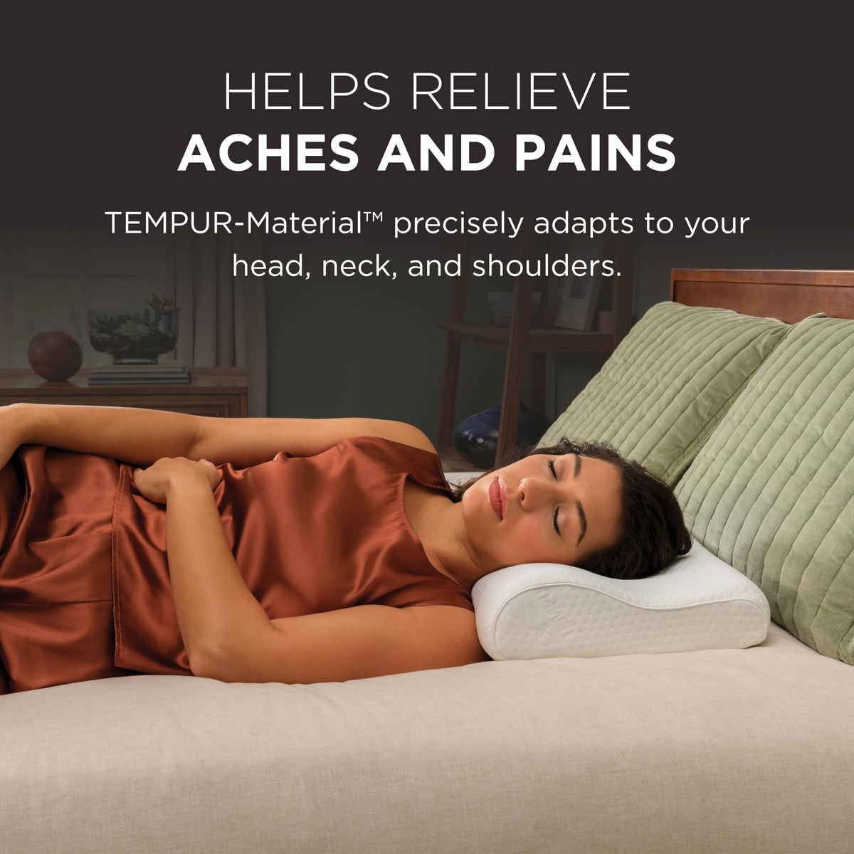 Tempur-Pedic neck pillow core showcases extra-firm TEMPUR-Material