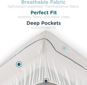 Tempur-Pedic Protect queen-size fit on a standard queen mattress for tidy coverage