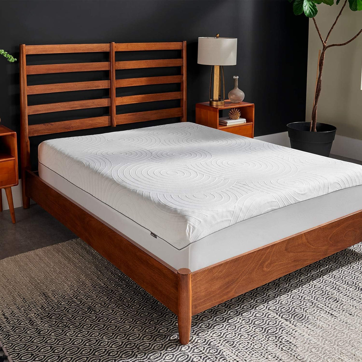 Tempur-Pedic Protect waterproof cover showing edge-to-edge protection for a clean mattress surface