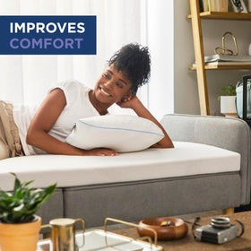 Tempur-Pedic Supreme Topper hypoallergenic cover showcases Safe-Guard Technology benefits