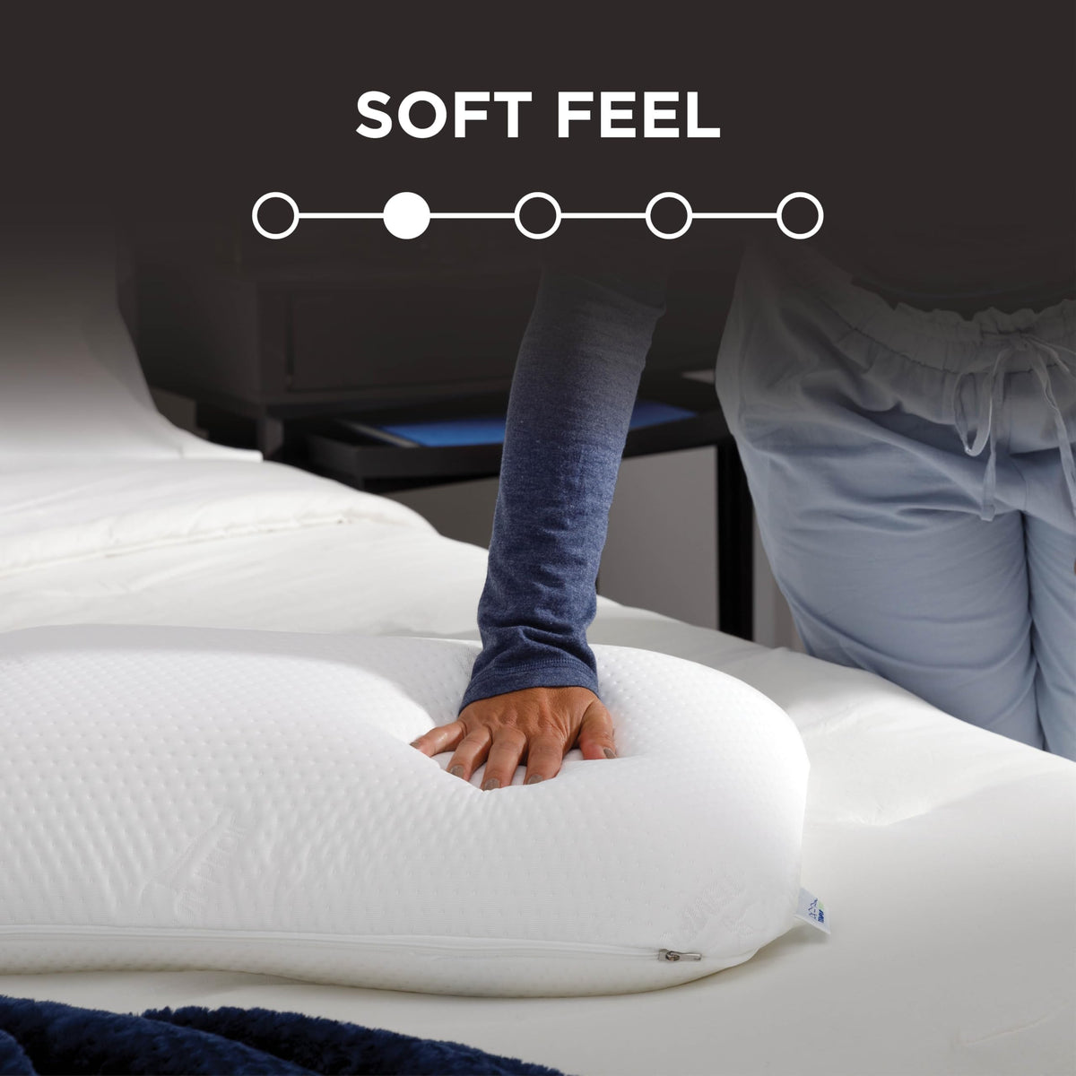 Tempur-Pedic Symphony Pillow different angles for personalized comfort