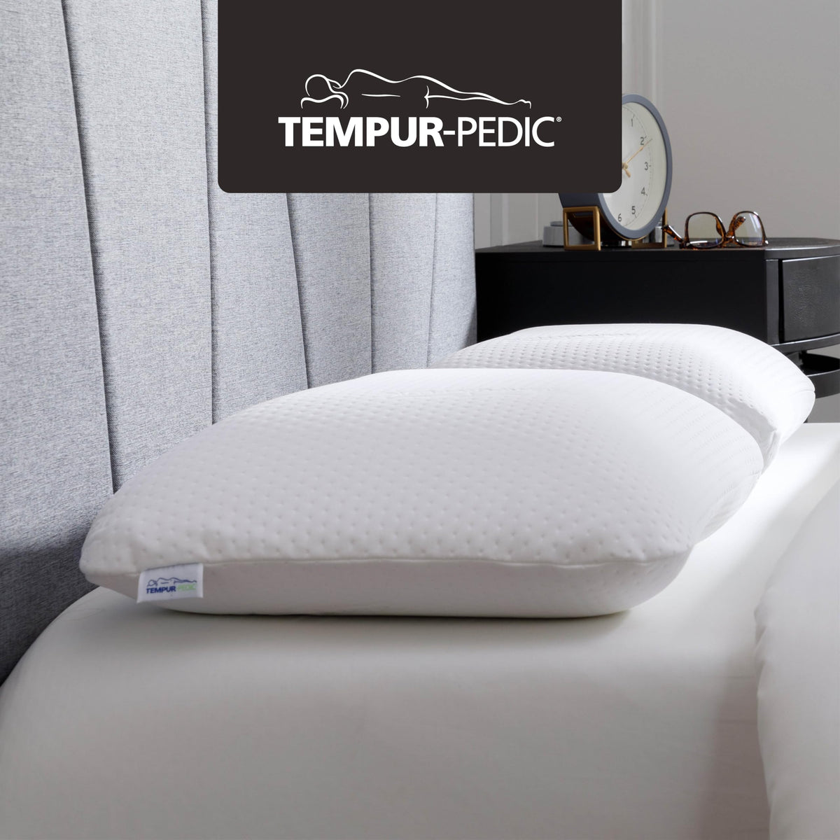 Tempur-Pedic Symphony Pillow flat side for traditional loft and comfort