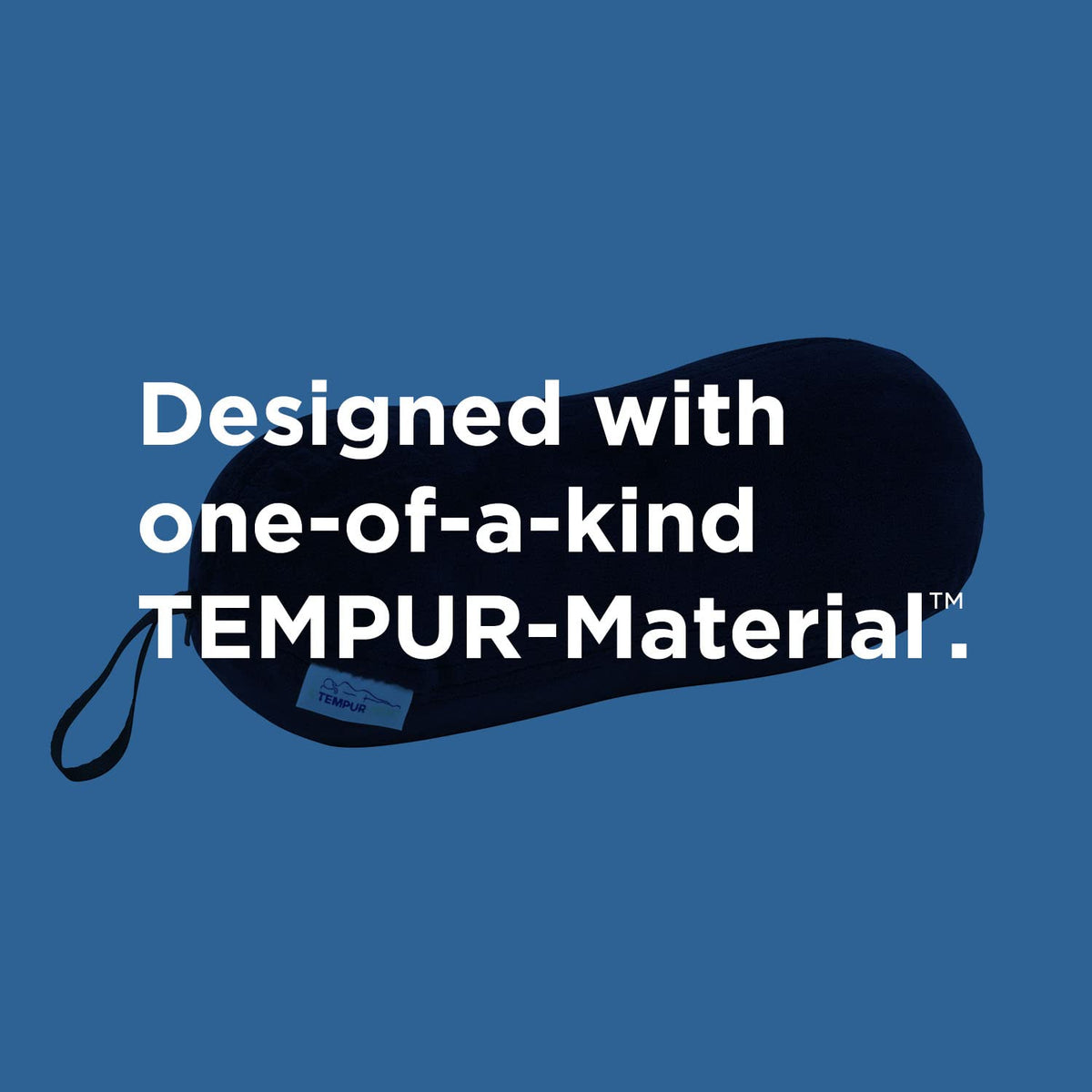 Tempur-Pedic travel pillow showcasing durable TEMPUR material and shape retention.