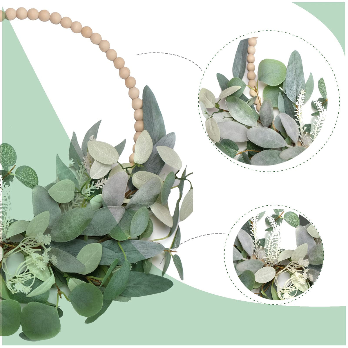 TEMPUS outdoor wreath with UV resistant materials for lasting color