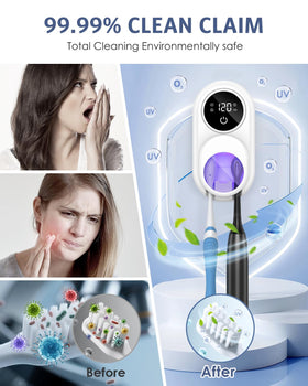 Temracha dual-mode cleaning and drying cycle visualized via icons on the LED panel