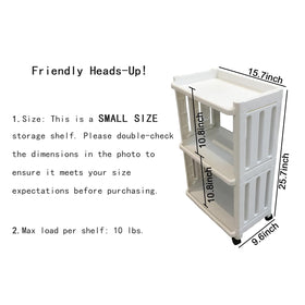 TENBOAT cart used in kitchen or bathroom for compact organization.
