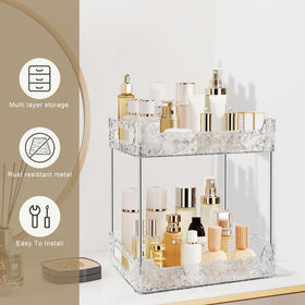 TENDER EPOCH skincare storage organizer for countertops, bottles easily reached.
