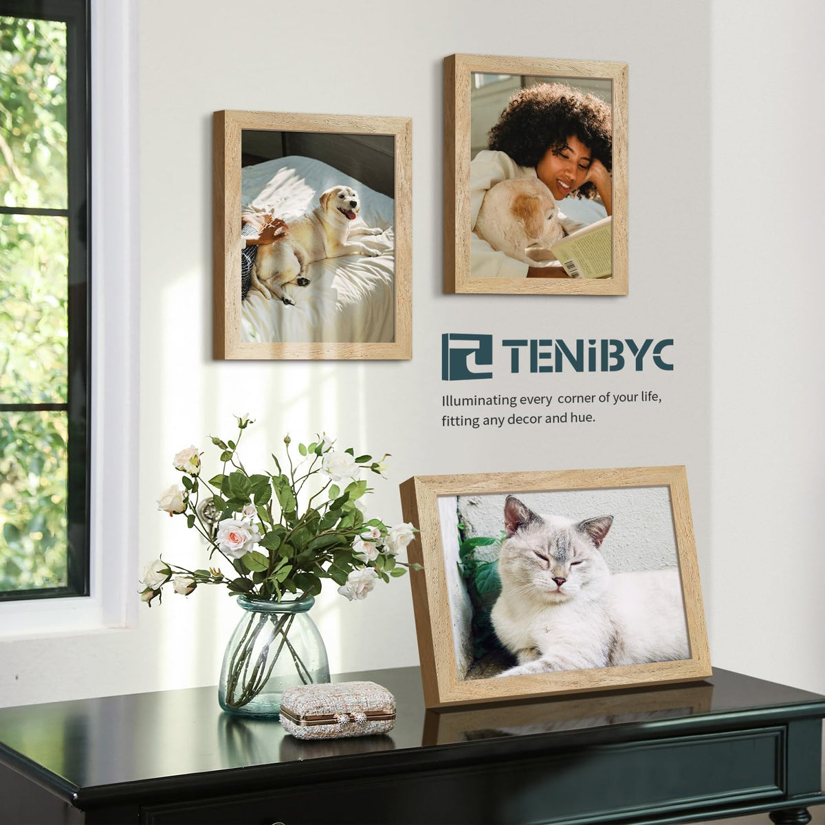 TENIBYC 4-pack frames arranged for a stylish gallery display