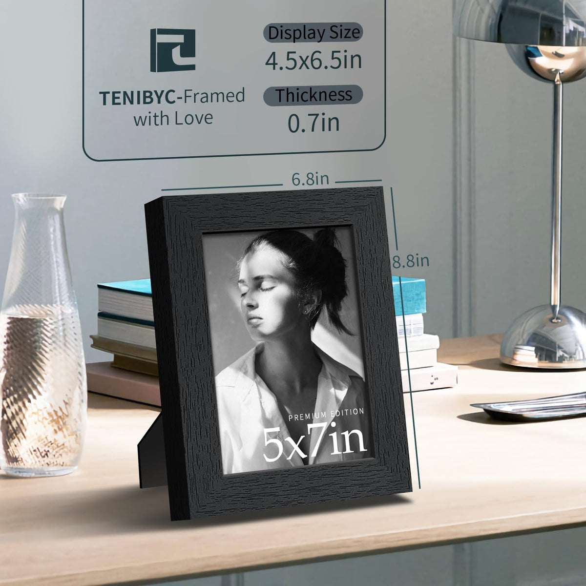 TENIBYC frame close-up tempered glass with anti-UV and anti-glare for vibrant photos.