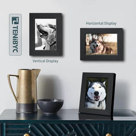 TENIBYC 5x7 frame with photo demonstrates clear display and secure setup.