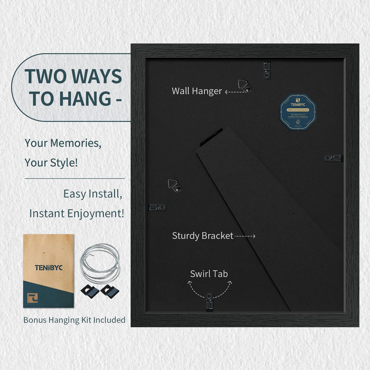 TENIBYC tempered glass closeup with anti-UV protection.