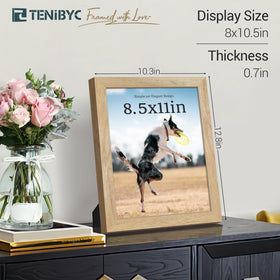 TENIBYC frame on table with photo for versatile tabletop display