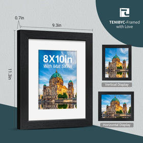 TENIBYC 8x10 frame without mat for a bold borderless display