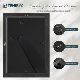 TENIBYC tempered glass frame with anti-UV and anti-glare clarity for rich viewing.