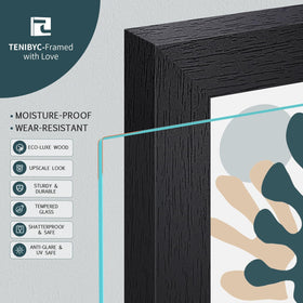 TENIBYC tempered glass frame with glare reduction and UV protection