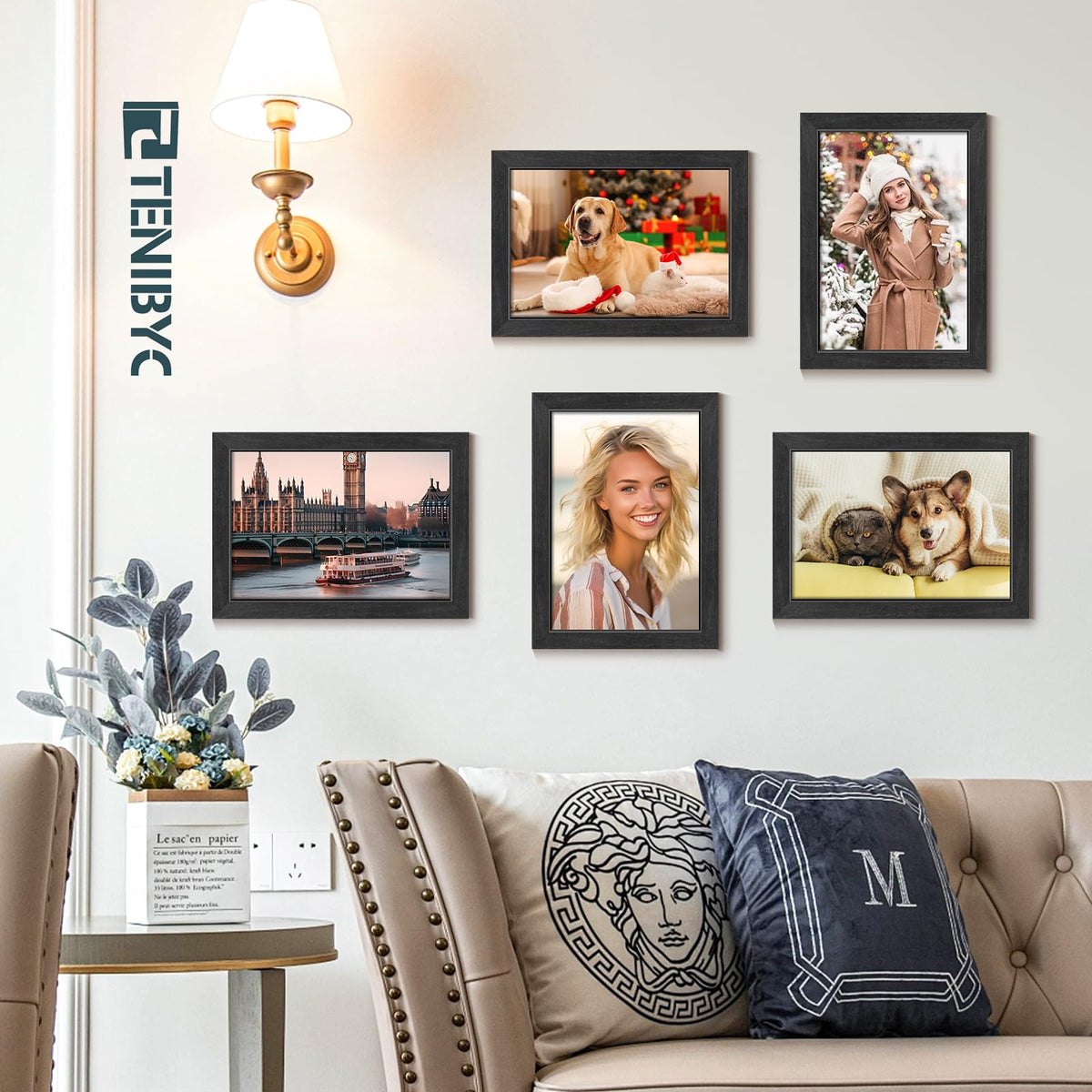 TENIBYC versatile portrait or landscape frame suitable for any room.