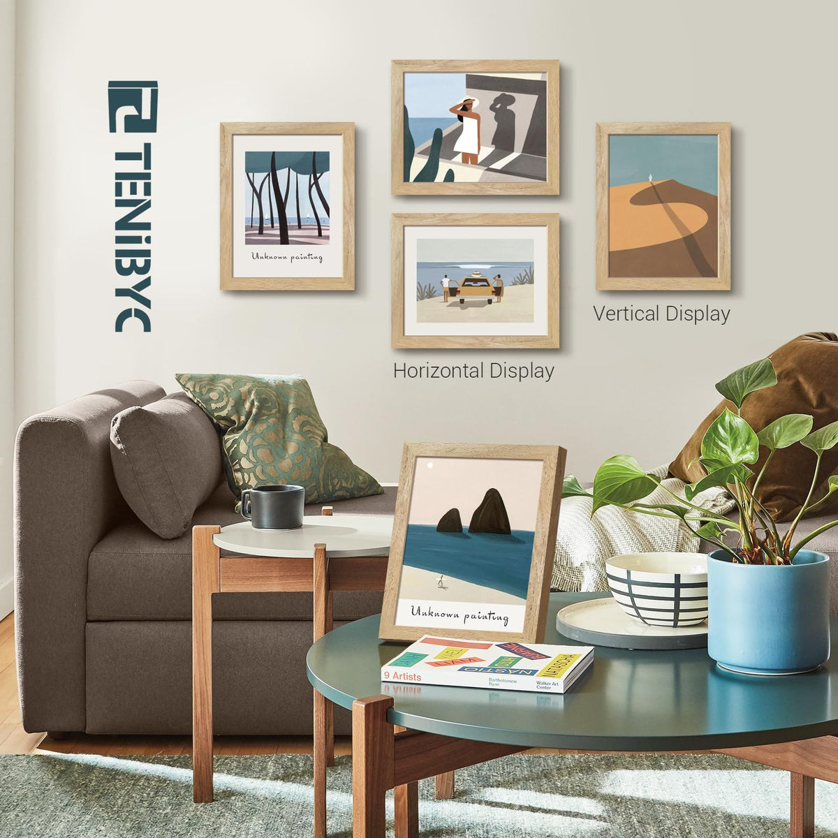 TENIBYC wood grain frame adds timeless elegance to any room