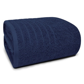 Tens Towels jumbo navy bath sheet showing large size for full-body wrap