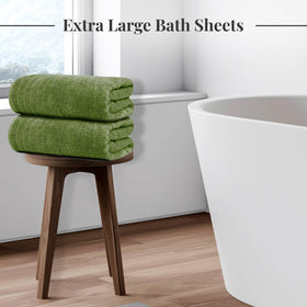 Tens Towels flat lay showing 35 x 70 inch size for full-body coverage