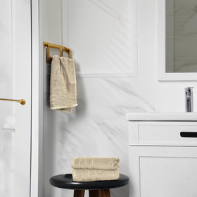 Tens Towels beige color hand towels add a warm tone to any room