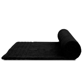 Tens Towels black oversized towels add modern style and coverage