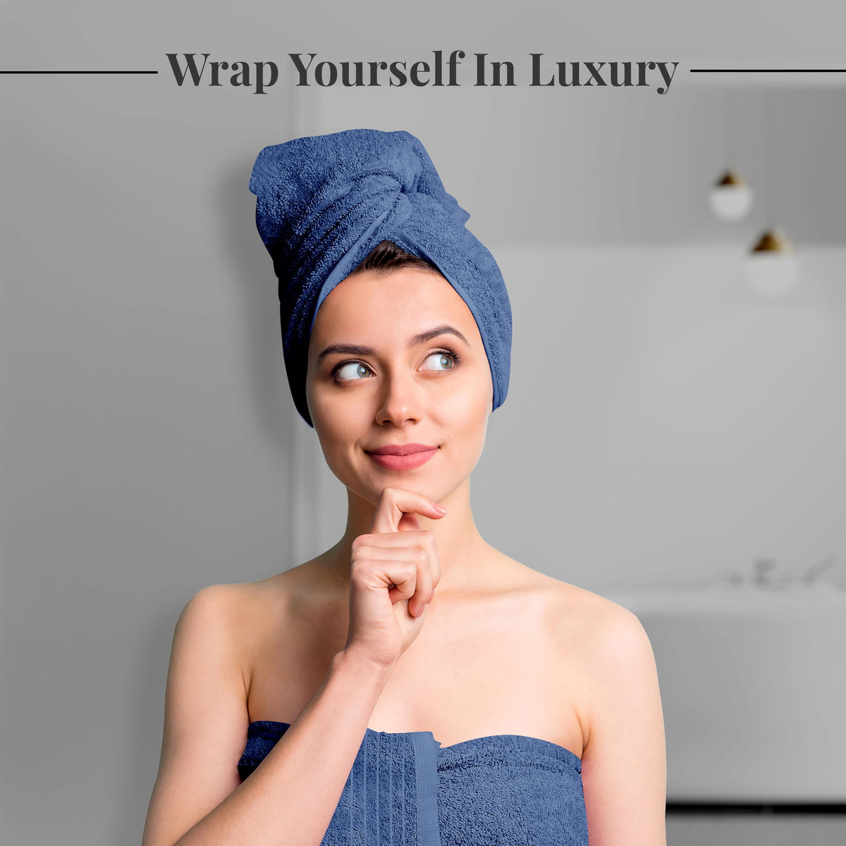 Tens Towels blue washcloths 13x13 inches for gentle cleansing and fast drying.