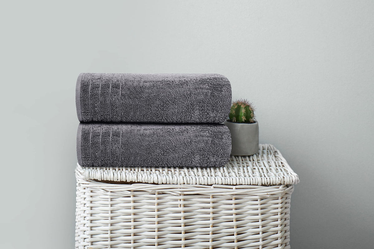 Tens Towels dark grey bath towel 30x60 with quick-dry comfort