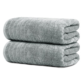 Tens Towels extra large bath sheet folded to show 35x70 size and softness.