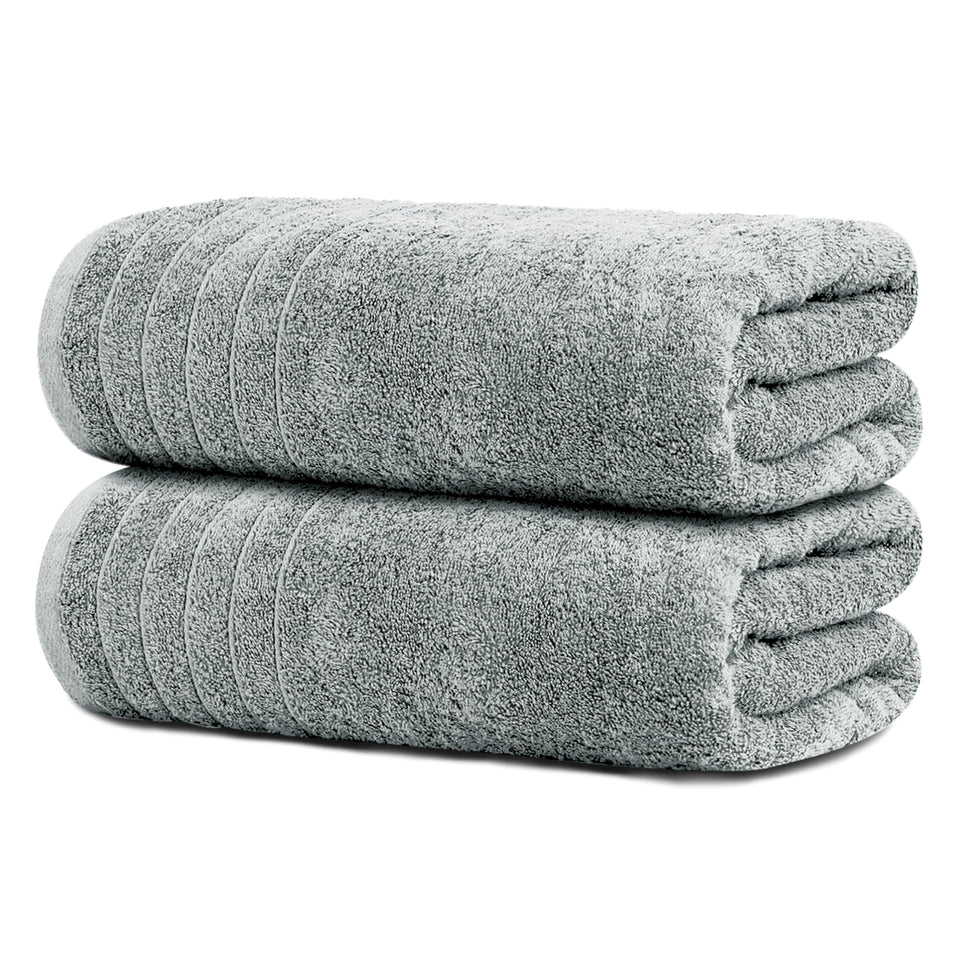 Tens Towels extra large bath sheet folded to show 35x70 size and softness.