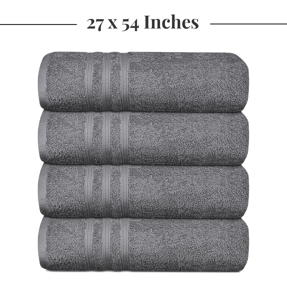 Tens Towels four-piece set ready for family bathroom routines.