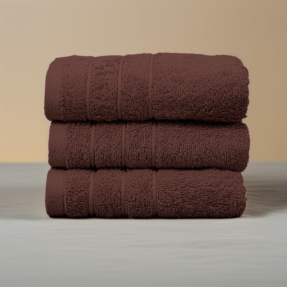 Tens Towels green-oeko-tex-certified-brown image underlines eco-friendly production.