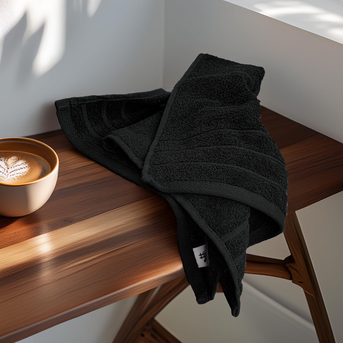 Green and Oeko-Tex certified Tens Towels production in use.