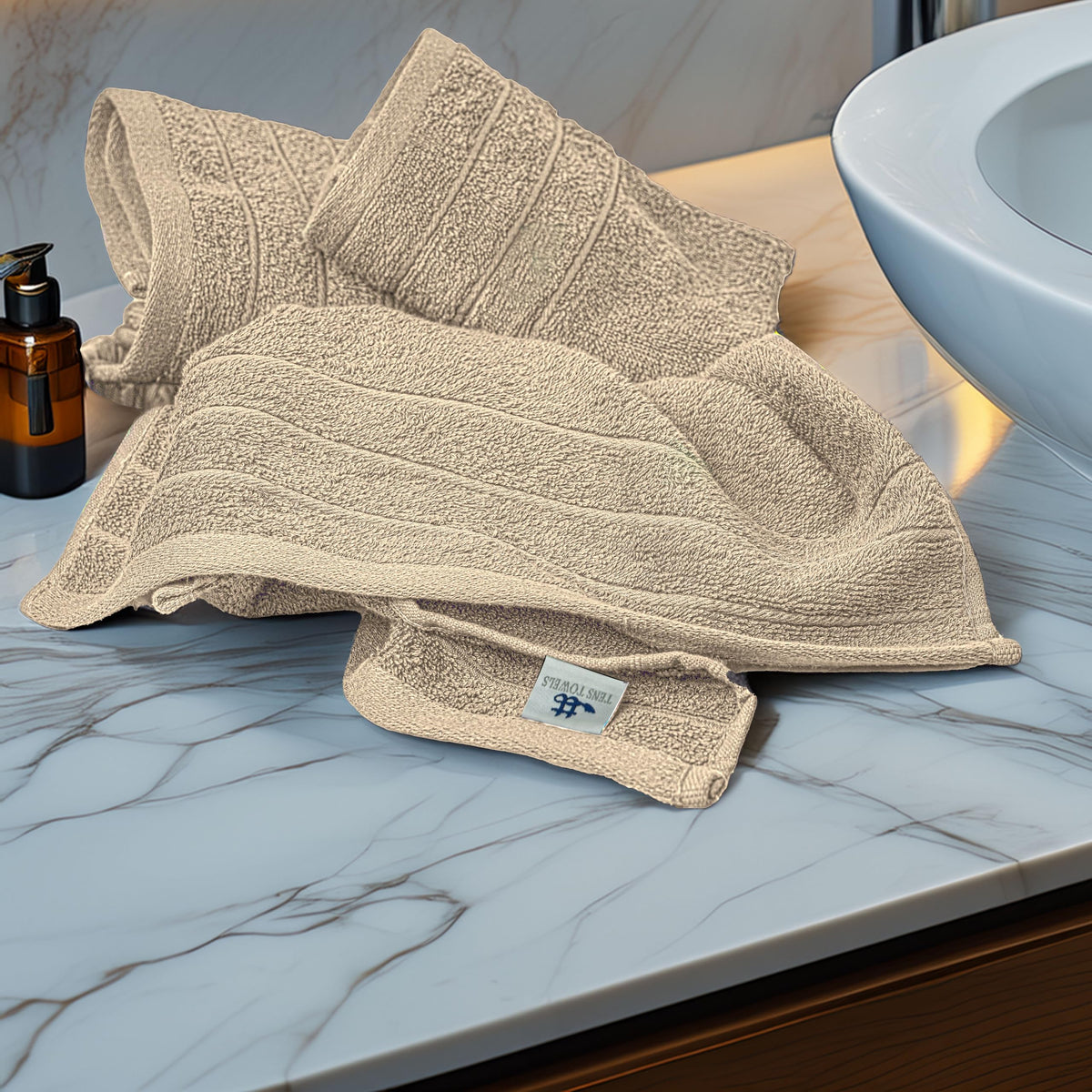 Tens Towels lighter-weight towel suited for quick drying in busy spaces