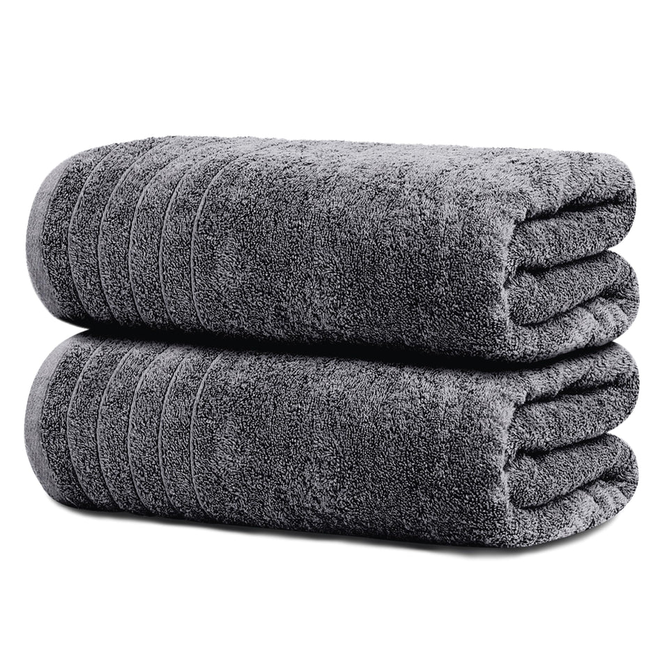 Tens Towels pack two extra-large bath sheets 35x70 inches for full-body wrap and quick drying.
