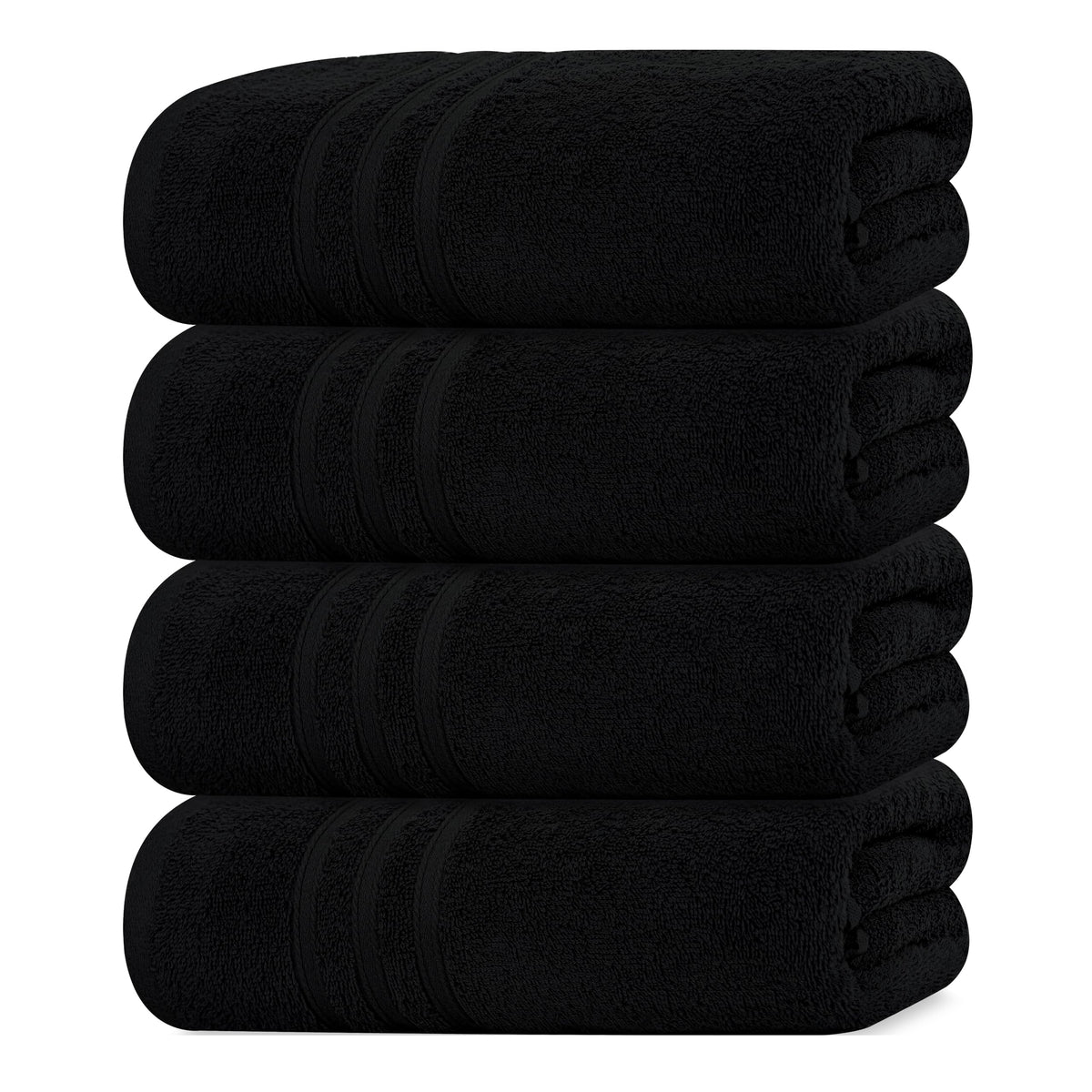 Tens Towels Pack 4 soft bath towels in 100% cotton for daily bath use