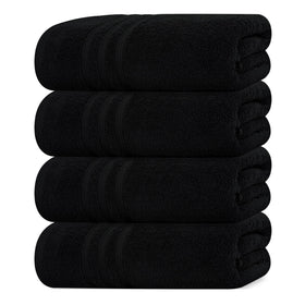 Tens Towels Pack 4 soft bath towels in 100% cotton for daily bath use