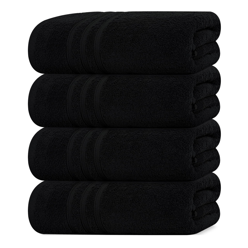 Tens Towels Pack 4 soft bath towels in 100% cotton for daily bath use